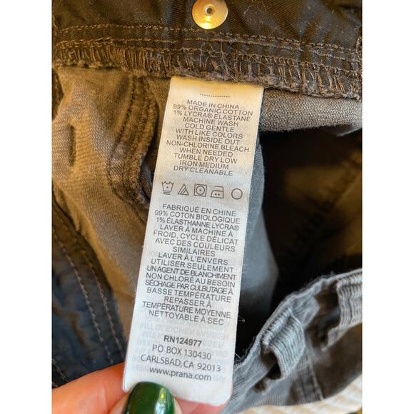 PrAna Men's Sustainer Slim Fit Charcoal Gray Corduroy Straight Leg Pants 36/32 - Picture 14 of 14